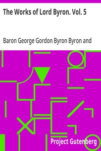 Cover of The Works of Lord Byron. Vol. 5 Poetry — Reading Notes