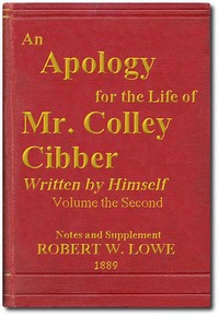 Cover of An Apology for the Life of Mr. C...