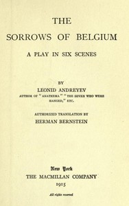Cover of The Sorrows of Belgium: A Play i...
