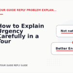 How to Explain Urgency Carefully in a Tour Guide Reply