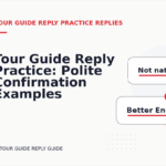 Tour Guide Reply Practice: Polite Confirmation Examples