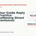 Tour Guide Reply Practice: Softening Direct Sentences